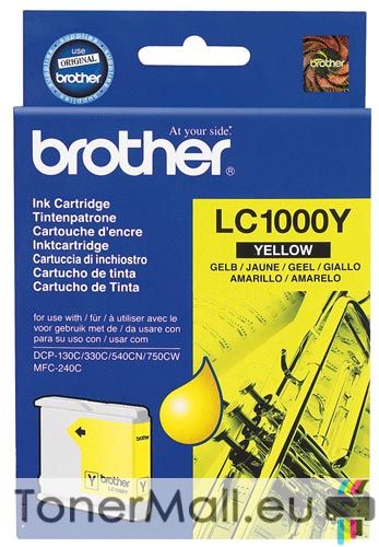 Мастилена касета BROTHER LC1000Y Yellow