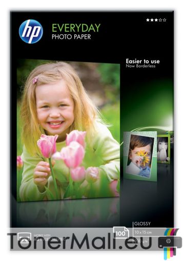 HP Everyday Glossy Photo Paper-100 sht/10 x 15 cm (CR757A)