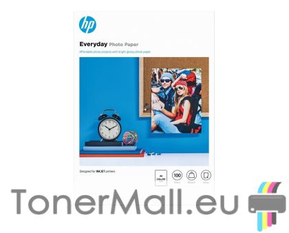 HP Everyday Glossy Photo Paper - 100 sht / A4 / 210 x 297 mm (Q2510A)