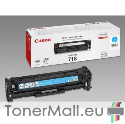 Оригинална тонер касета CANON Cartridge 718C (Cyan) 2661B002AA