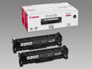 Оригинална тонер касета CANON Cartridge 718B (Black) 2 бр. комплект, 2662B005AA