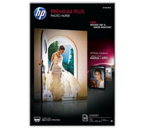 HP Premium Plus Glossy Photo Paper-20 sht/A3/297 x 420 mm (CR675A)