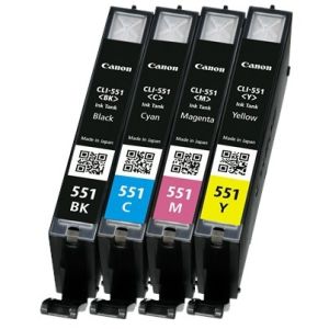 Комплект оригинални мастилени касети Canon CLI-551 CMYB Multipack (6509B009AA)