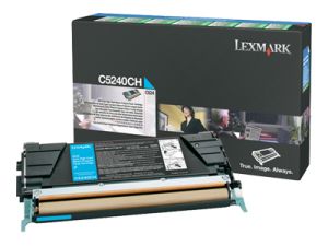 Оригинална тонер касета LEXMARK C5240CH (Cyan)