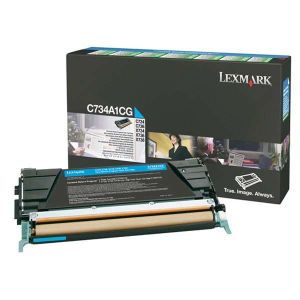 Оригинална тонер касета LEXMARK C734A1CG (Cyan)
