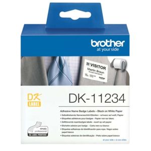Adhesive Visitor Badge Label Roll Brother DK-11234