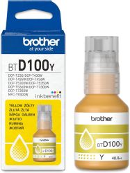 Бутилка с мастило BROTHER BTD100Y Yellow