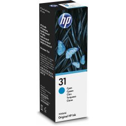 Бутилка с мастило HP 31 Cyan (1VU26AE)