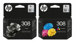 Комплект 2 мастилени касети HP 308 Black / Tri-Color
