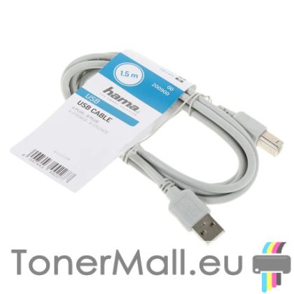 Кабел за принтер HAMA USB-A към USB-B, 1.5m.