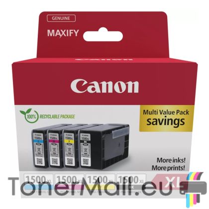 Комплект 4 бр. мастилени касета CANON PGI-1500XL Multi-Pack (9182B010AA)