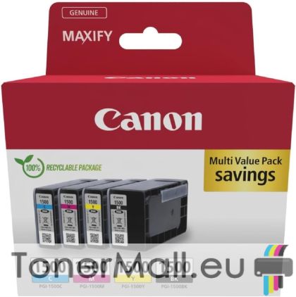Комплект 4 бр. мастилени касети CANON PGI-1500 Multi-Pack (9218B006AA)