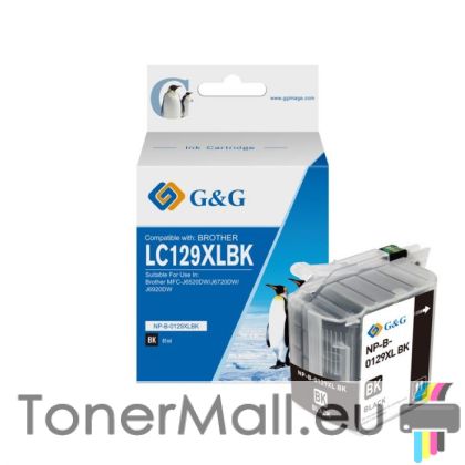 Съвместима мастилена касета BROTHER LC129XLBK Black