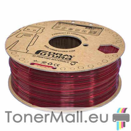 PETG филамент FormFutura EasyFil ePETG, 1.75 mm, 1.0 kg, Transparent Red