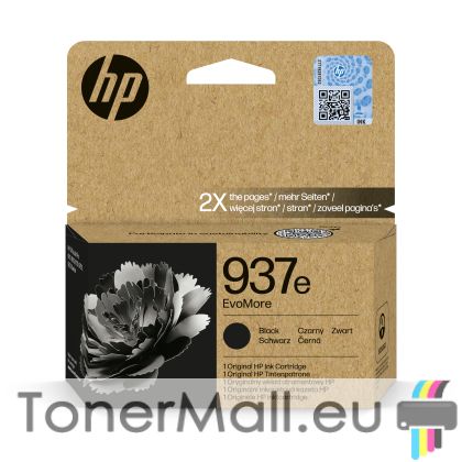 Мастилена касета HP 937e EvoMore Black, 4S6W9NE