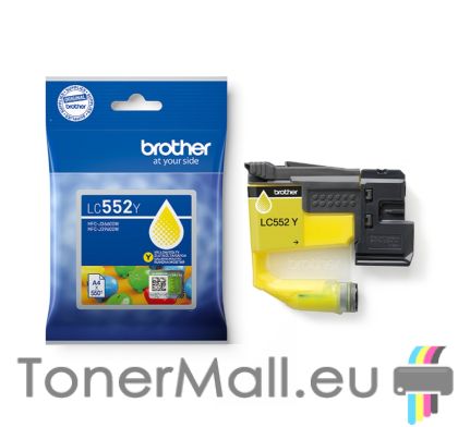 Мастилена касета BROTHER LC552Y Yellow