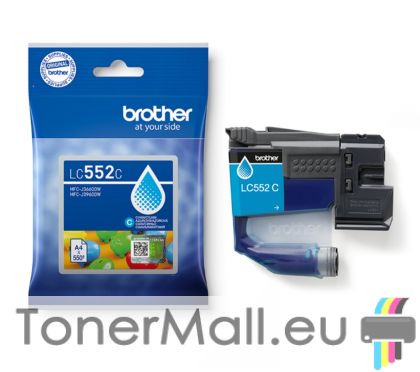 Мастилена касета BROTHER LC552C Cyan