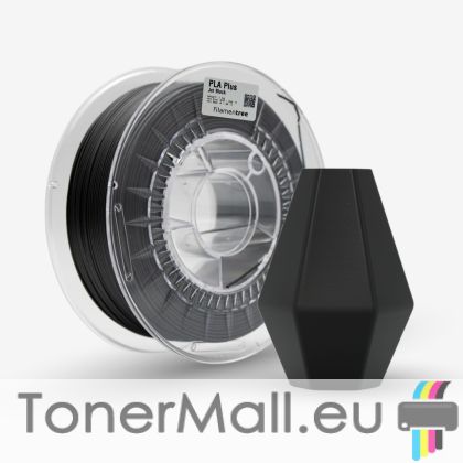 PLA филамент Filamentree PLA PLUS, 1.75 mm, 1.0 kg, Jet Black