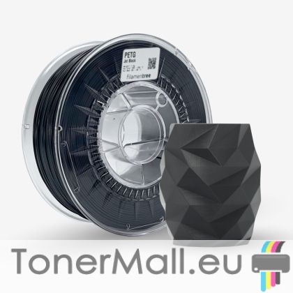 PETG филамент Filamentree PETG, 1.75 mm, 1.0 kg, Jet Black