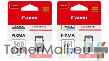 Комплект 2бр. мастилени касети 1 x Canon PG-560XL Black + 1 x Canon CL-561XL Color