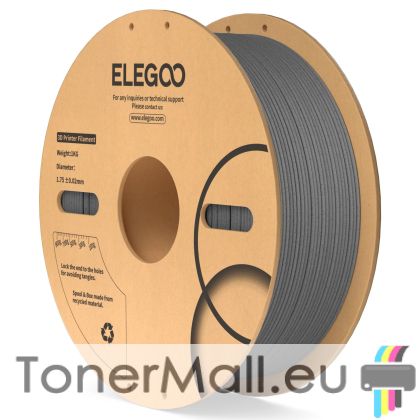 PLA филамент Elegoo PLA Marble, 1.75 mm, 1.0 kg, Marble Cement Grey