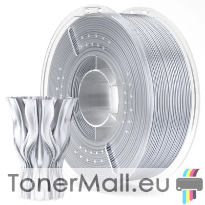 PLA филамент Elegoo PLA Silk, 1.75 mm, 1.0 kg, Silk Silver Grey