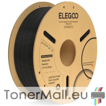PLA филамент Elegoo PLA Plus, 1.75 mm, 1.0 kg, Black