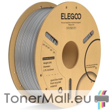 PLA филамент Elegoo PLA Plus, 1.75 mm, 1.0 kg, Space Grey
