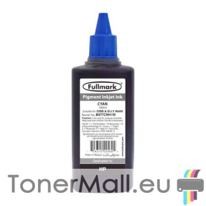 Универсално пигментно мастило за мастилени касети,100 мл, Cyan
