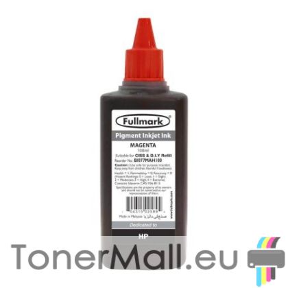 Универсално пигментно мастило за мастилени касети,100 мл, Magenta