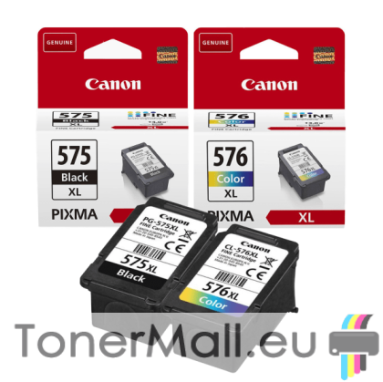 Комплект 2бр. мастилени касети Canon PG-575XL Black + CL-576XL Tri-Color