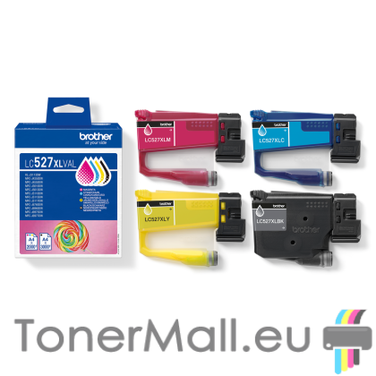 Комплект 4 бр. мастилени касети BROTHER LC527XL Black, Cyan, Magenta, Yellow