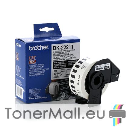 White Continuous Film Tape Brother DK-22211