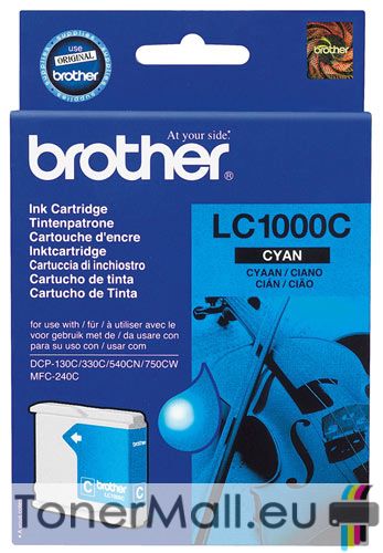 Мастилена касета BROTHER LC1000C Cyan