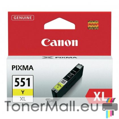 Мастилена касета Canon CLI-551Y XL Yellow (6446B001AA)