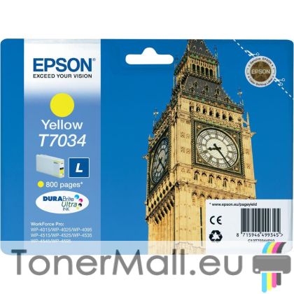 Мастилена касета EPSON T7034 Yellow