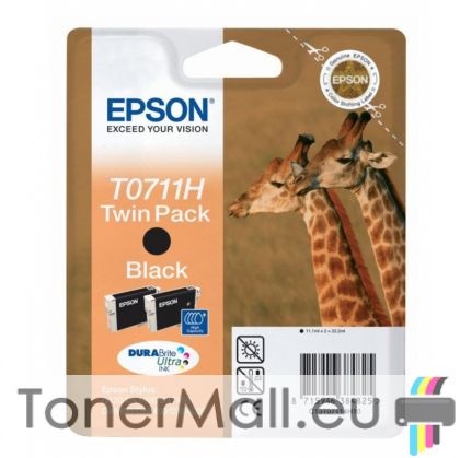 Комплект 2бр. мастилени касети EPSON T0711 Black High Capacity