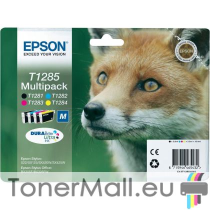 Комплект мастилени касети EPSON T1285 (BK,C,M,Y)