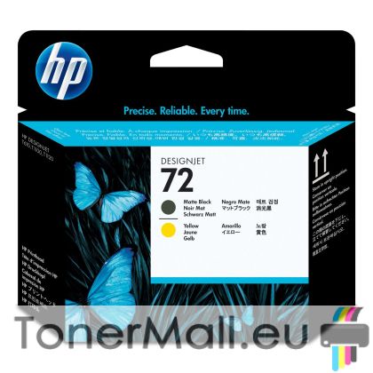 Мастилена касета HP 72 Printhead (C9384A) Matte Black and Yellow