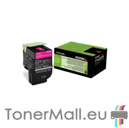 Оригинална тонер касета LEXMARK 802SM (Magenta)