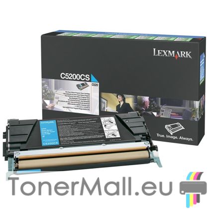 Тонер касета LEXMARK C5200CS (Cyan)