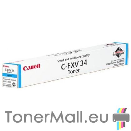 Тонер касета CANON C-EXV 34 (Cyan) 3783B002AA