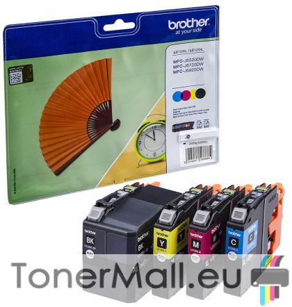 Комплект мастилени касети BROTHER LC129XL / LC125XL Value pack (Black/Cyan/Magenta/Yellow) LC129XLVALBP