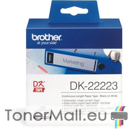 White Continuous Length Paper Tape Brother DK-22223