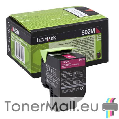 Тонер касета LEXMARK 80C20M0 (Magenta)