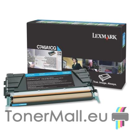 Тонер касета LEXMARK C746A1CG (Cyan)