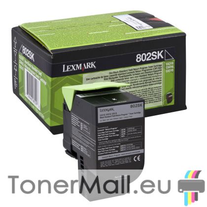 Тонер касета LEXMARK 80C2SK0 (Black)