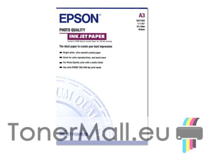 Фотохартия EPSON C13S041068 Photo Quality Ink Jet Paper, DIN A3, 102g/m2 (100 sheets)