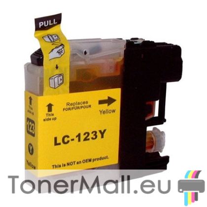 Съвместима мастилена касета LC123Y Yellow