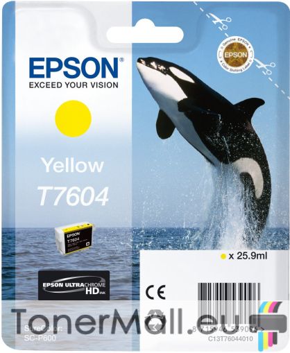 Мастилена касета EPSON T7604 Yellow